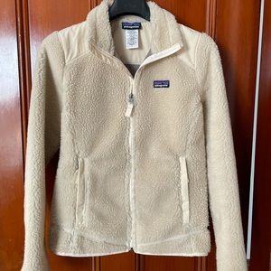Patagonia classic Retro-X Fleece Jacket. Size small, cream, excellent condition.